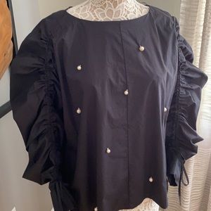 Zara Women Collection Top, XL, adjustable sleeves